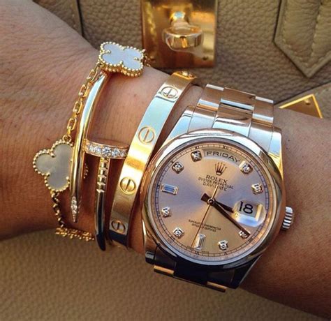 cartier love bracelet and rolex|most popular cartier love bracelet.